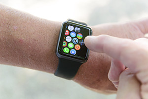 View Apple Watch Home Screen with ViaOpta App- close up